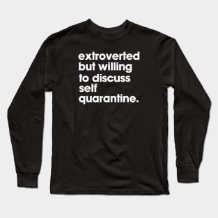 funny quarantine Long Sleeve T-Shirt